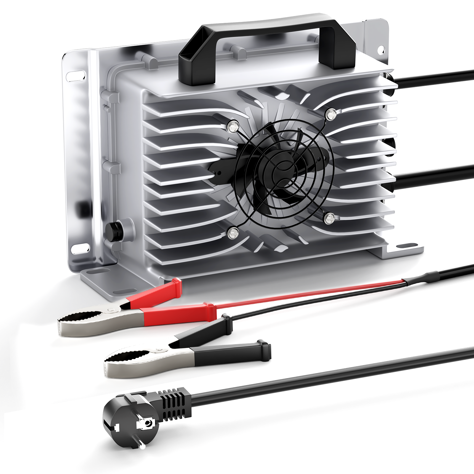 Caricabatterie Suraziki 58,4 V 35 A per batterie al litio Lifepo4 da 51,2 V a 48 V 16S Batteria, impermeabile, caricabatteria con attivazione BMS 0V per camper, barche, golf cart, sistema di accumulo di energia