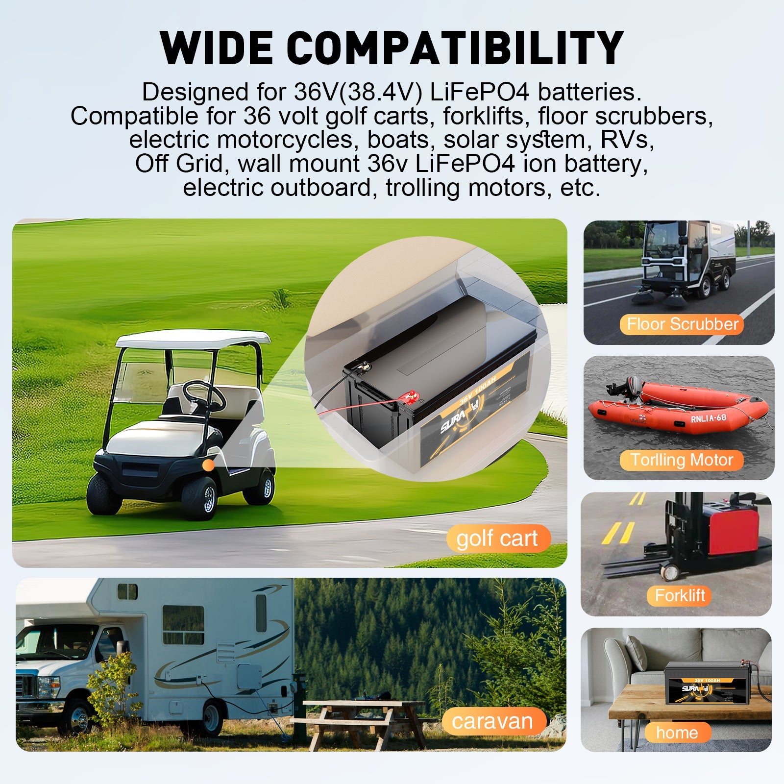 Caricabatterie Suraziki 102,2 V 20 A per batterie al litio Lifepo4 da 89,6 V 84 V 28S Batteria, impermeabile, caricabatteria con attivazione BMS 0V per camper, barche, golf cart, sistema di accumulo di energia