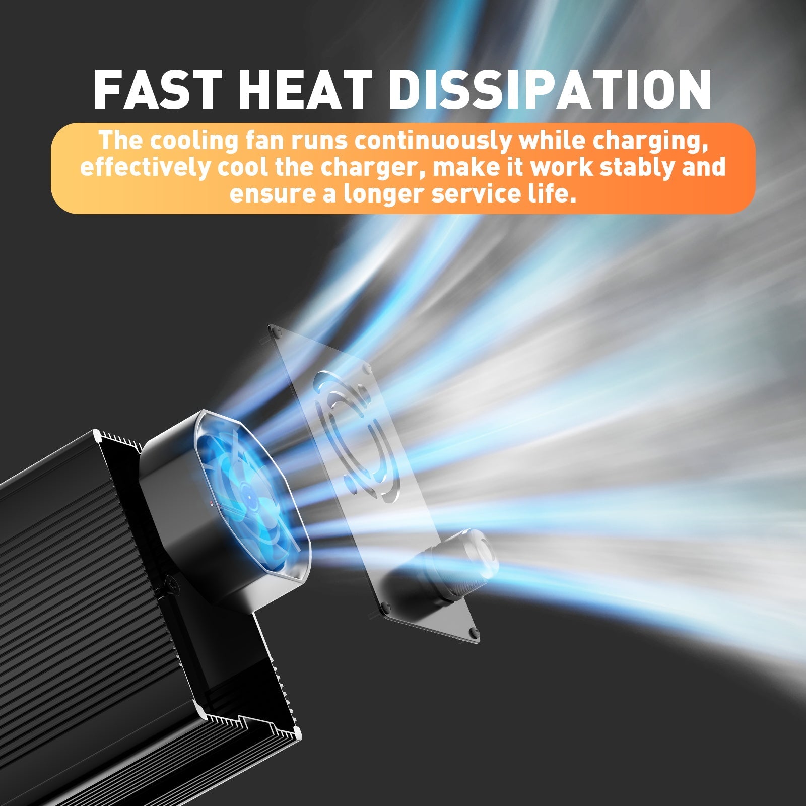 Caricabatterie per batterie LiFePO4 da 12 V e 20 A, tensione di carica 14,6 V, attivazione BMS 0 V, con connettore di ricarica rapida Anderson 50 A.